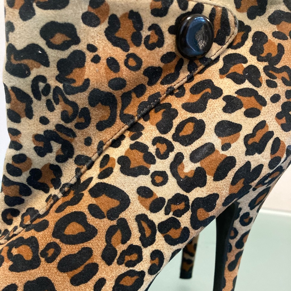 Leopard High Heel Booties